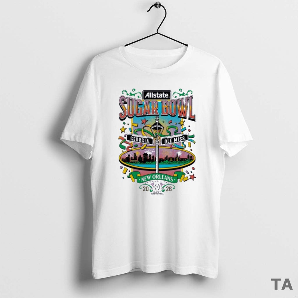 Top Ole Miss Vs Georgia 2026 Allstate Sugar Bowl Nola T-Shirts, Hoodie, Sweatshirt
