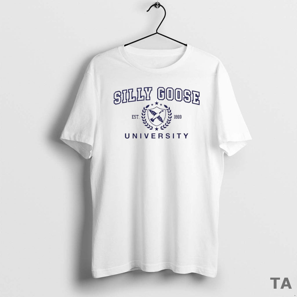 Top Silly Goose University Est 1869 Logo Circle T-Shirts, Hoodie, Sweatshirt