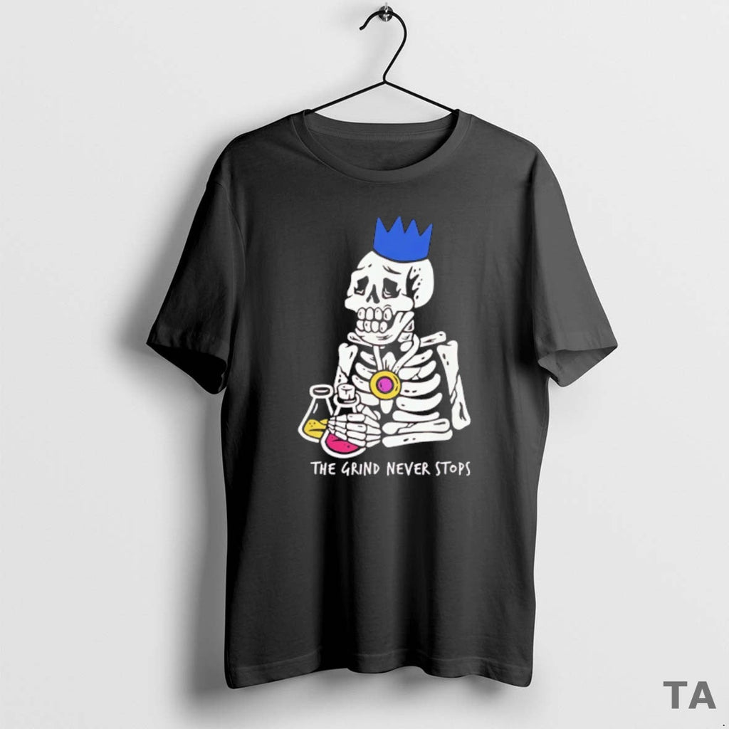 Top Skeleton Old School Runescape Grind Never Stops T-Shirts, Hoodie, Sweatshirt
