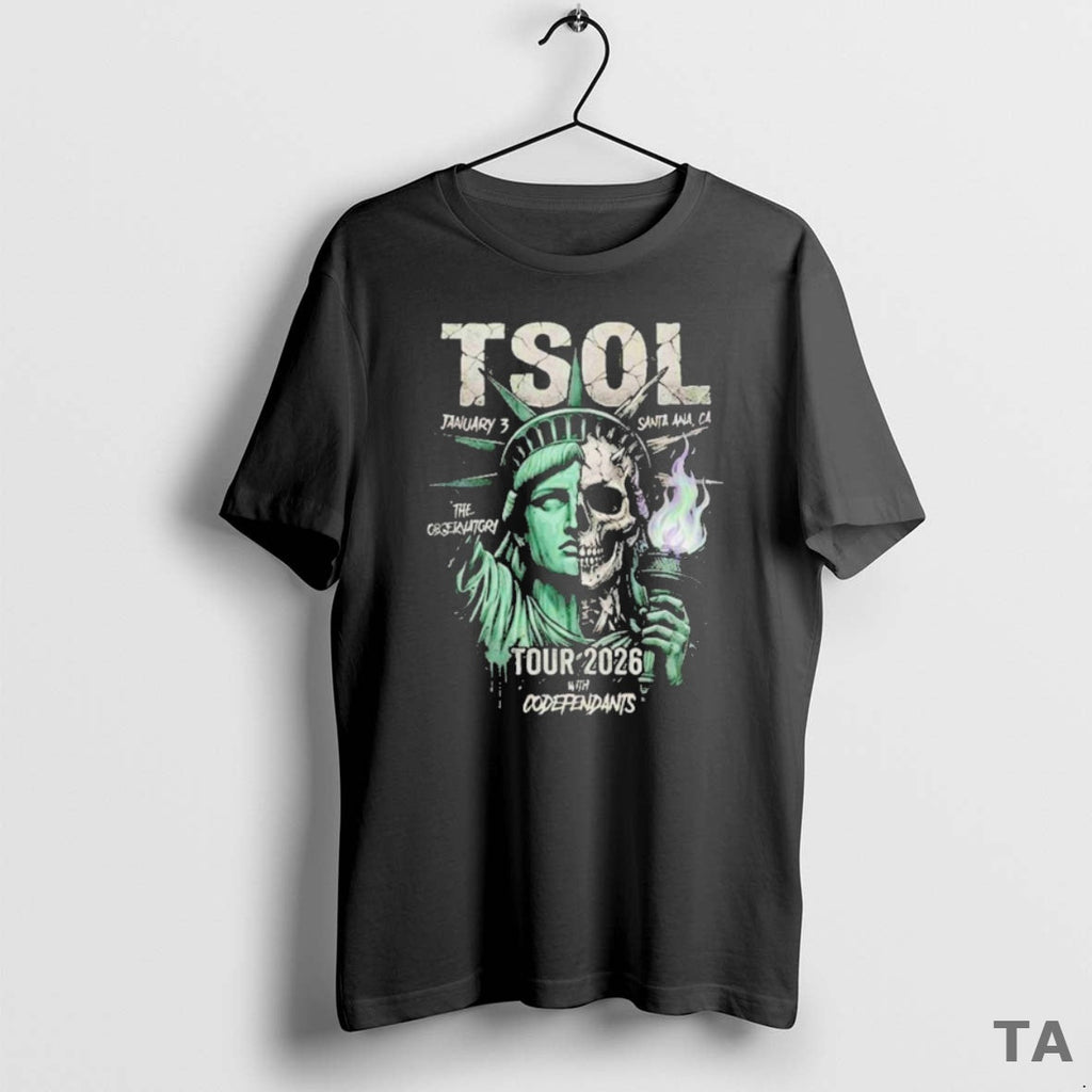 Top Tsol Tour 2026 Observatory Santa Ana California January 3 Liberty Statue T-Shirts, Hoodie, Sweatshirt
