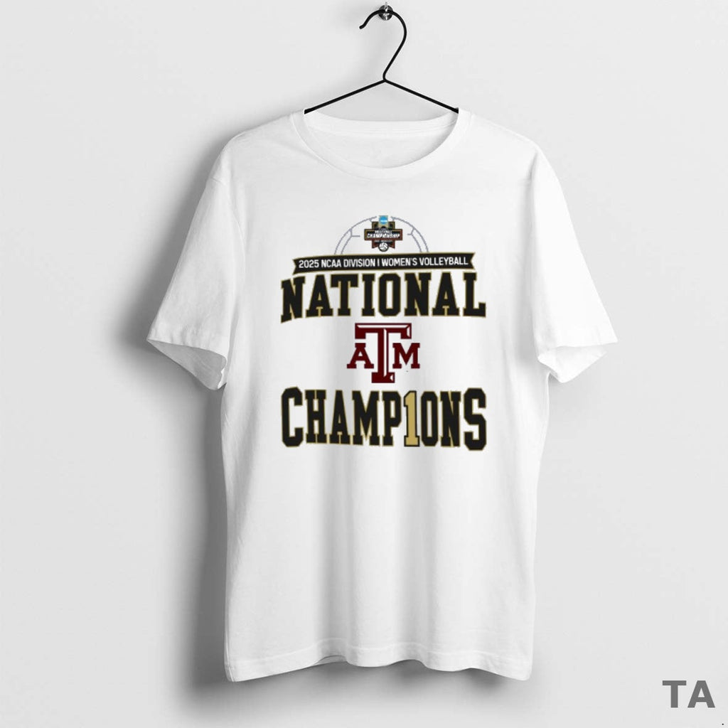 Top Texas Am Aggies 2025 Ncaa Division I Volleyball National Champions T-Shirts, Hoodie, Sweatshirt