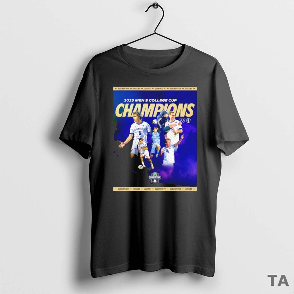 Top Washington Huskies 2025 College Cup Champions T-Shirts, Hoodie, Sweatshirt