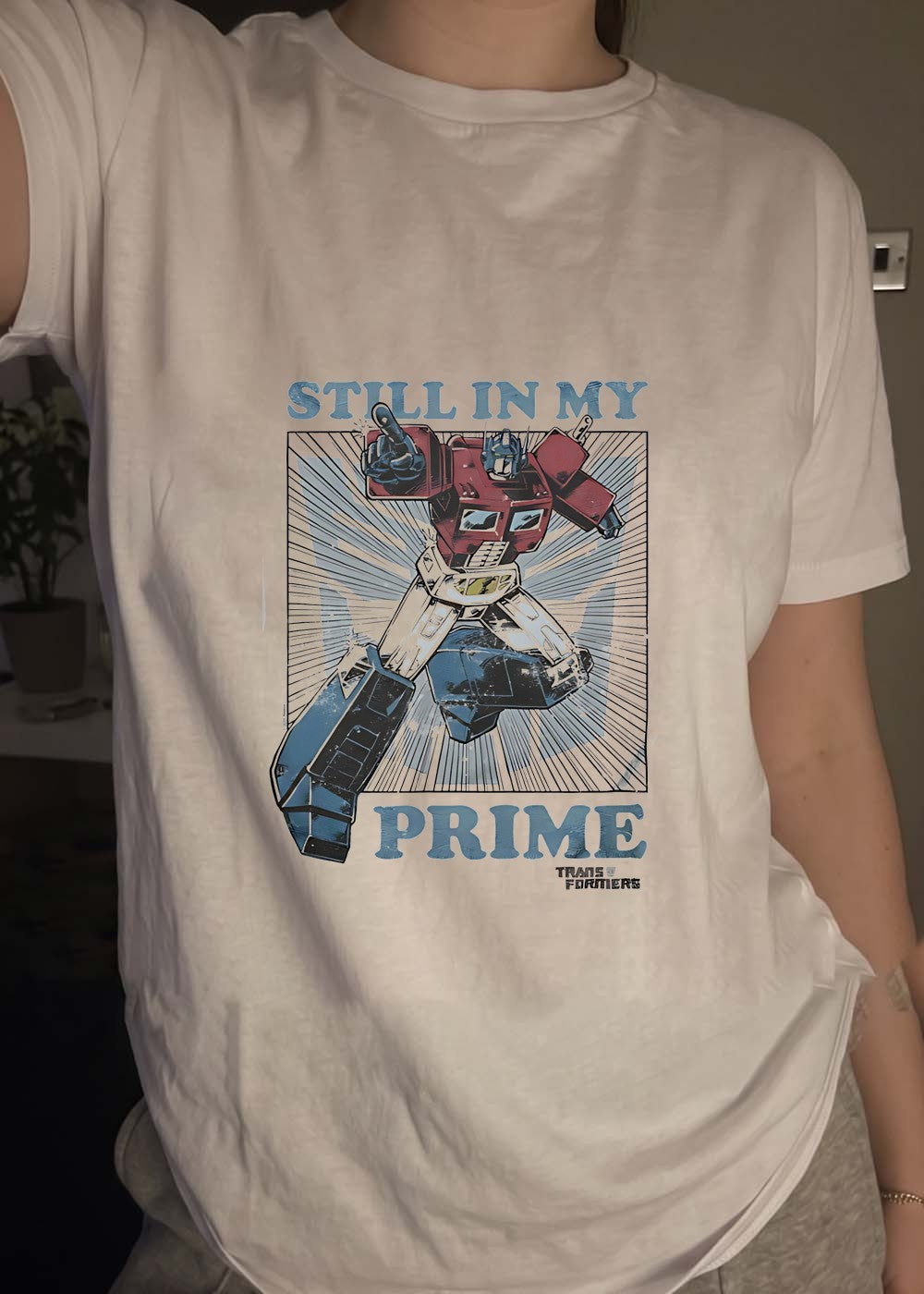 Transformers Still in My Prime Optimus Pointing T-Shirt