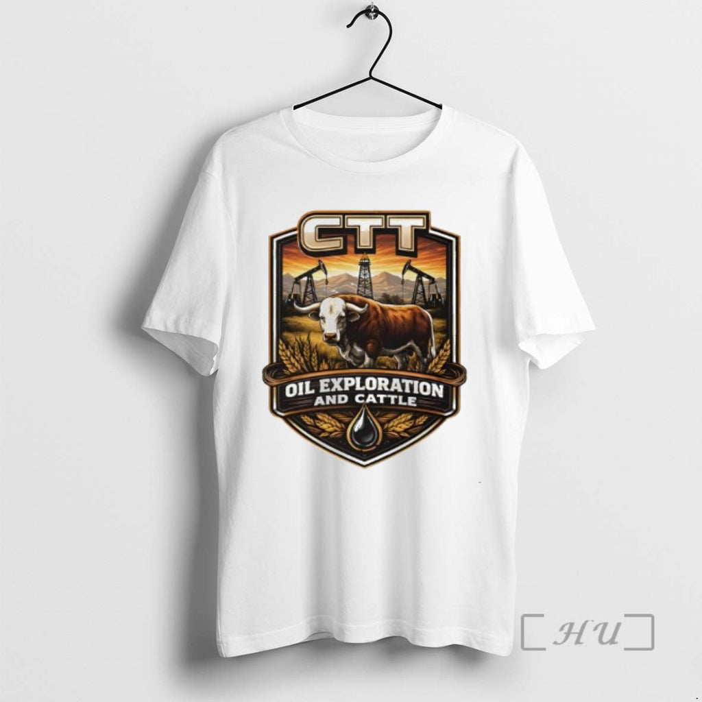 Trending Ctt Oil Exploration Cattle Retro Funny T-Shirts, Hoodie, Sweatshirt