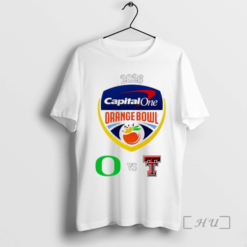 Trending Capital One Orange Bowl 2026 Oregon Vs Texas Tech T-Shirts, Hoodie, Sweatshirt