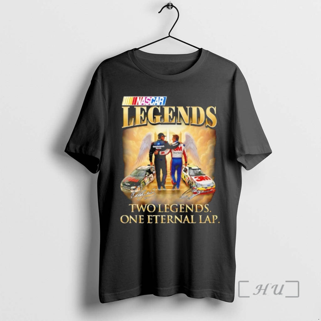 Trending Dale Earnhardt Greg Biffle Nascar Legends Two Legends One Eternal Lap T-Shirts, Hoodie, Sweatshirt