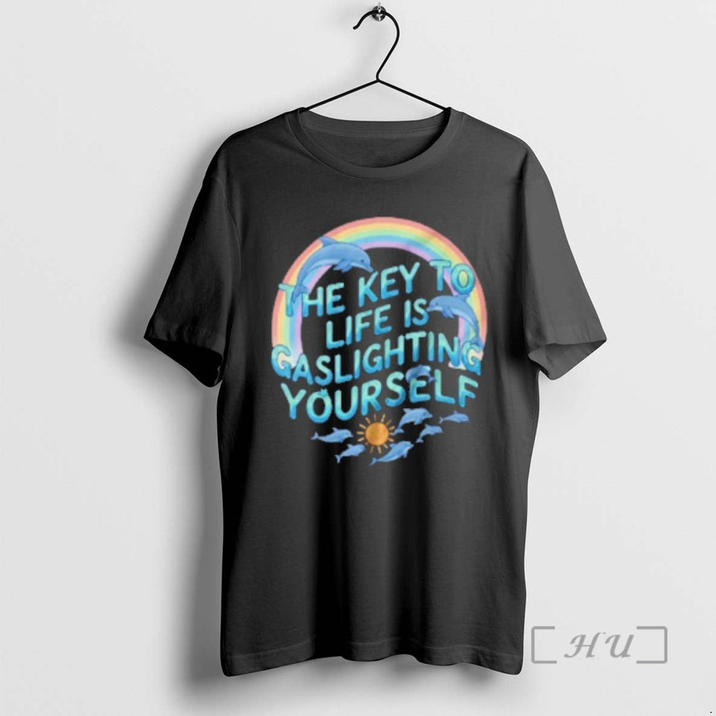 Trending Dolphins Key Life Is Gaslighting Yourself T-Shirts, Hoodie, Sweatshirt