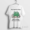 Trending Frog Rage My Heart Is Filled Courage Cou Is Silent T-Shirts, Hoodie, Sweatshirt