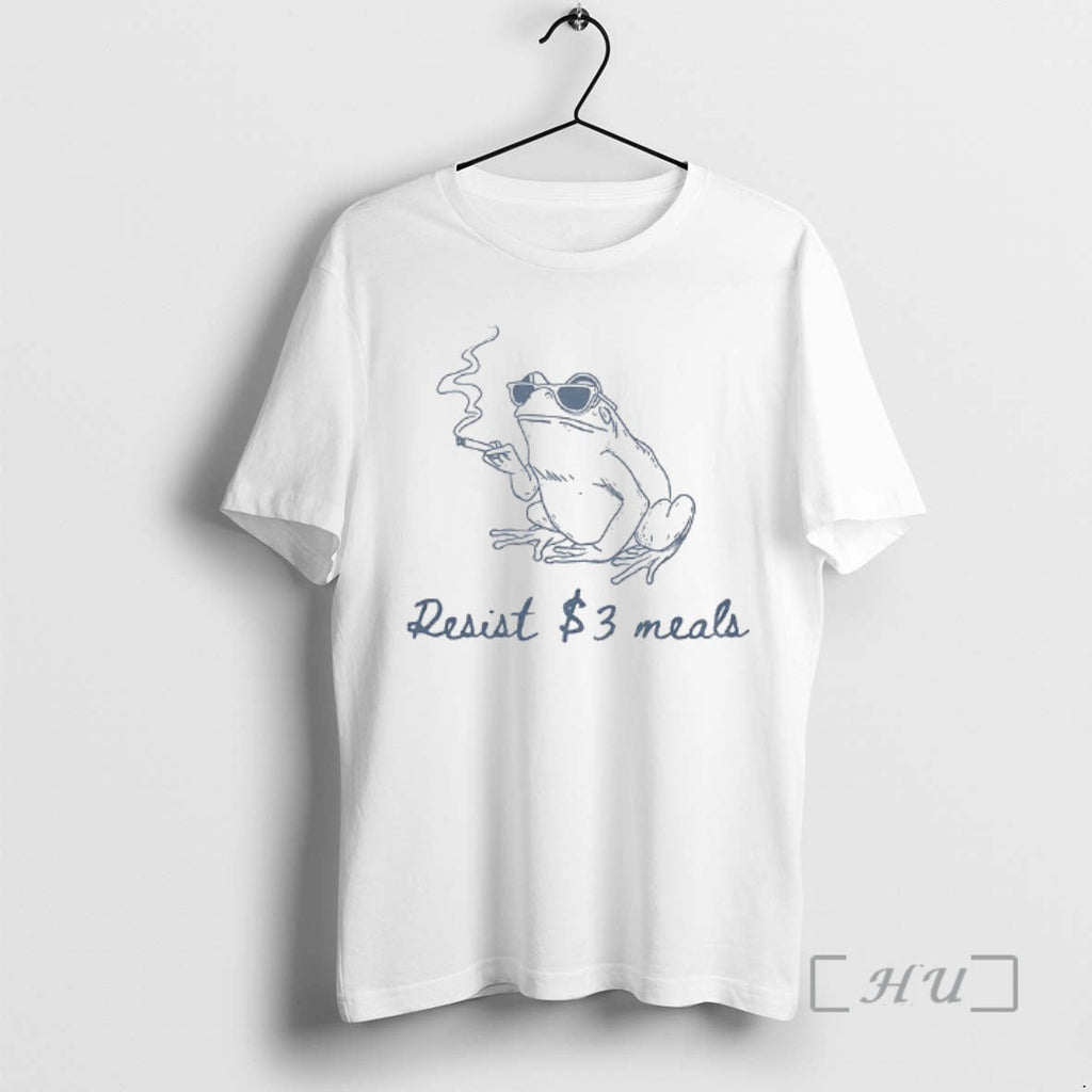 Trending Frog Smoking Resist Three Dollar Struggle Meal T-Shirts, Hoodie, Sweatshirt