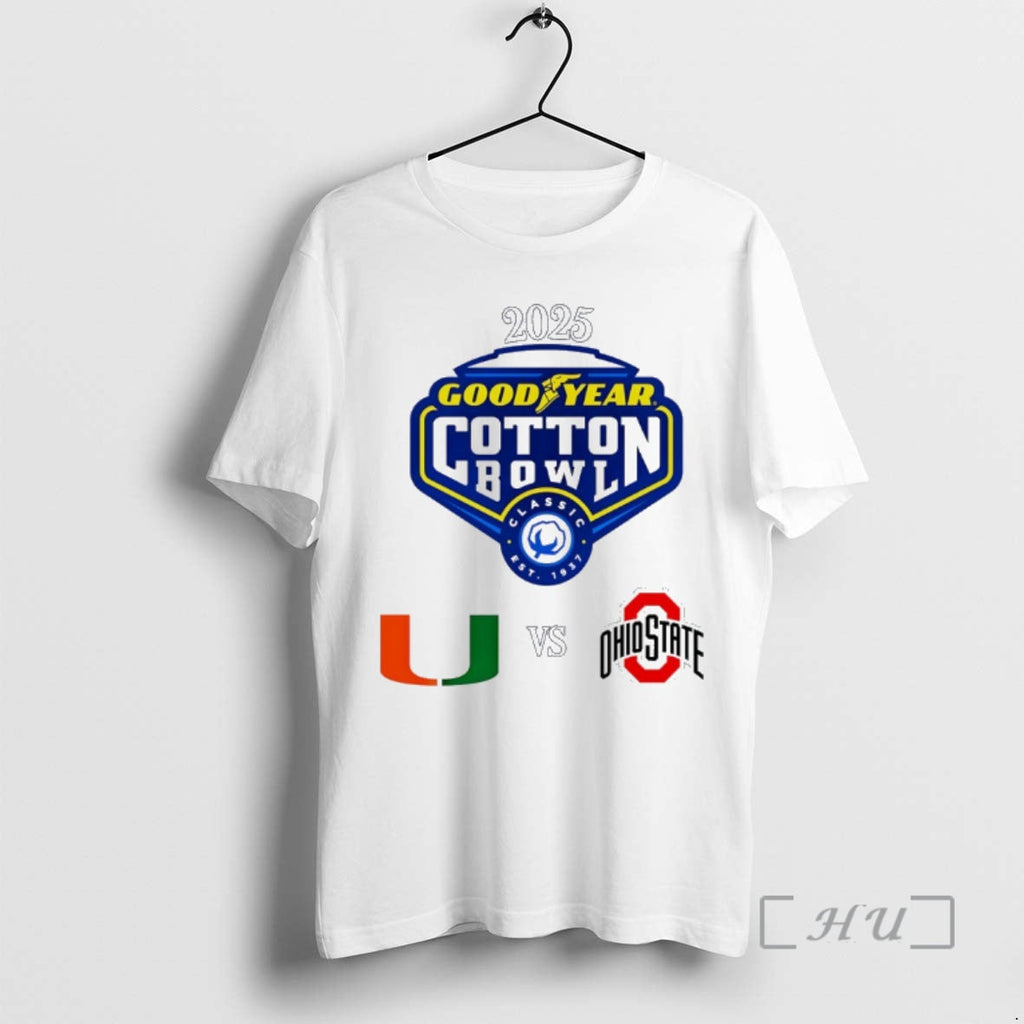 Trending Goodyear Cotton Bowl Cfp Quarterfinals 2026 Miami Vs Ohio State T-Shirts, Hoodie, Sweatshirt