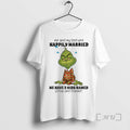 Trending Grinch Me My Bed Are Happily Married We Have 2 Named Pillow T-Shirts, Hoodie, Sweatshirt
