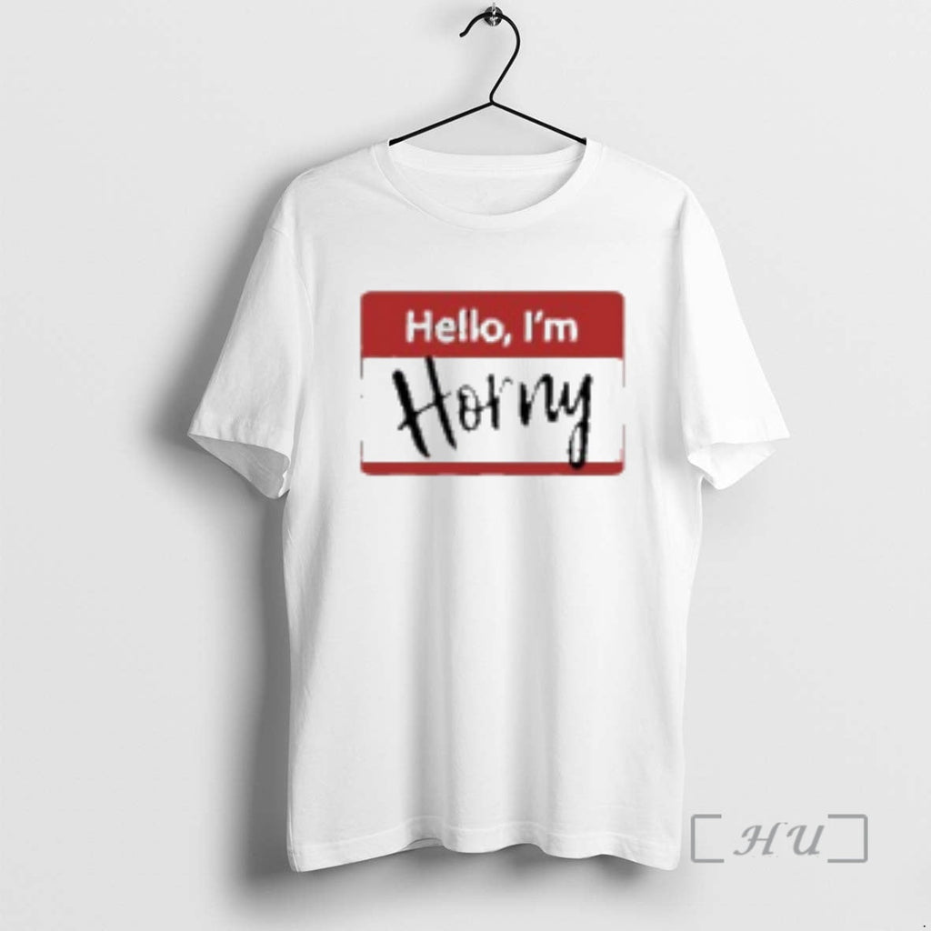 Trending Hello Im Horny Logo T-Shirts, Hoodie, Sweatshirt