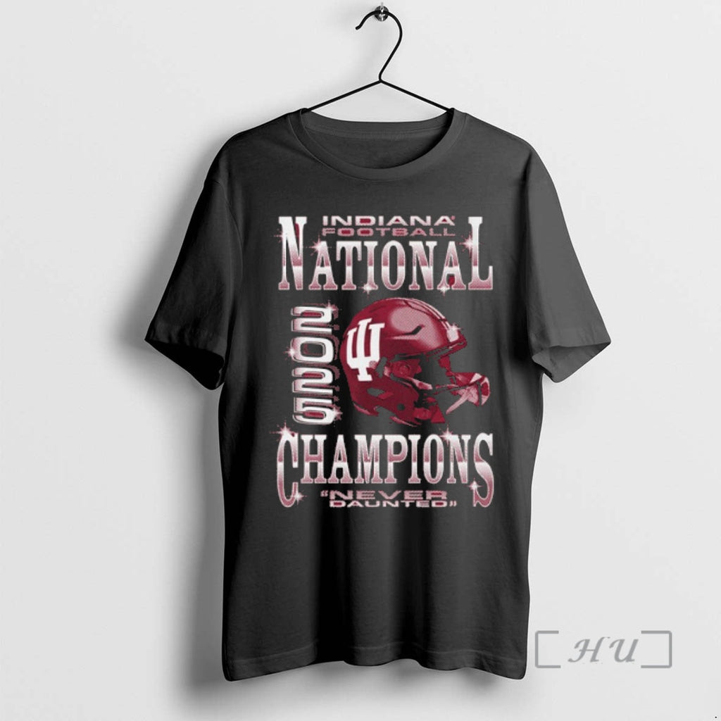Trending Iu Football National Champions Bling Never Daunted T-Shirts, Hoodie, Sweatshirt