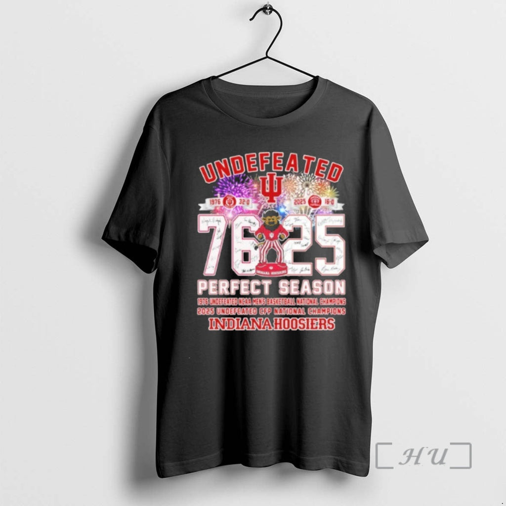 Trending Iu Football Undefeated 1976 2025 Perfect Season T-Shirts, Hoodie, Sweatshirt