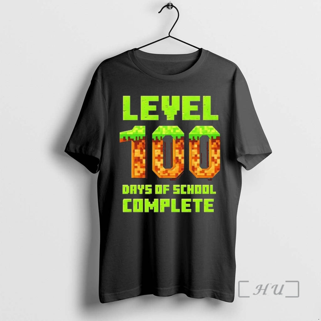 Trending Level 100 Days School Complete Gamer T-Shirts, Hoodie, Sweatshirt