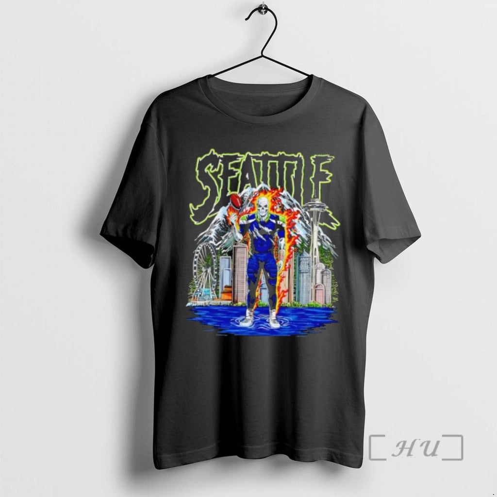Trending Seattle Football Dt Essential Skeleton T-Shirts, Hoodie, Sweatshirt