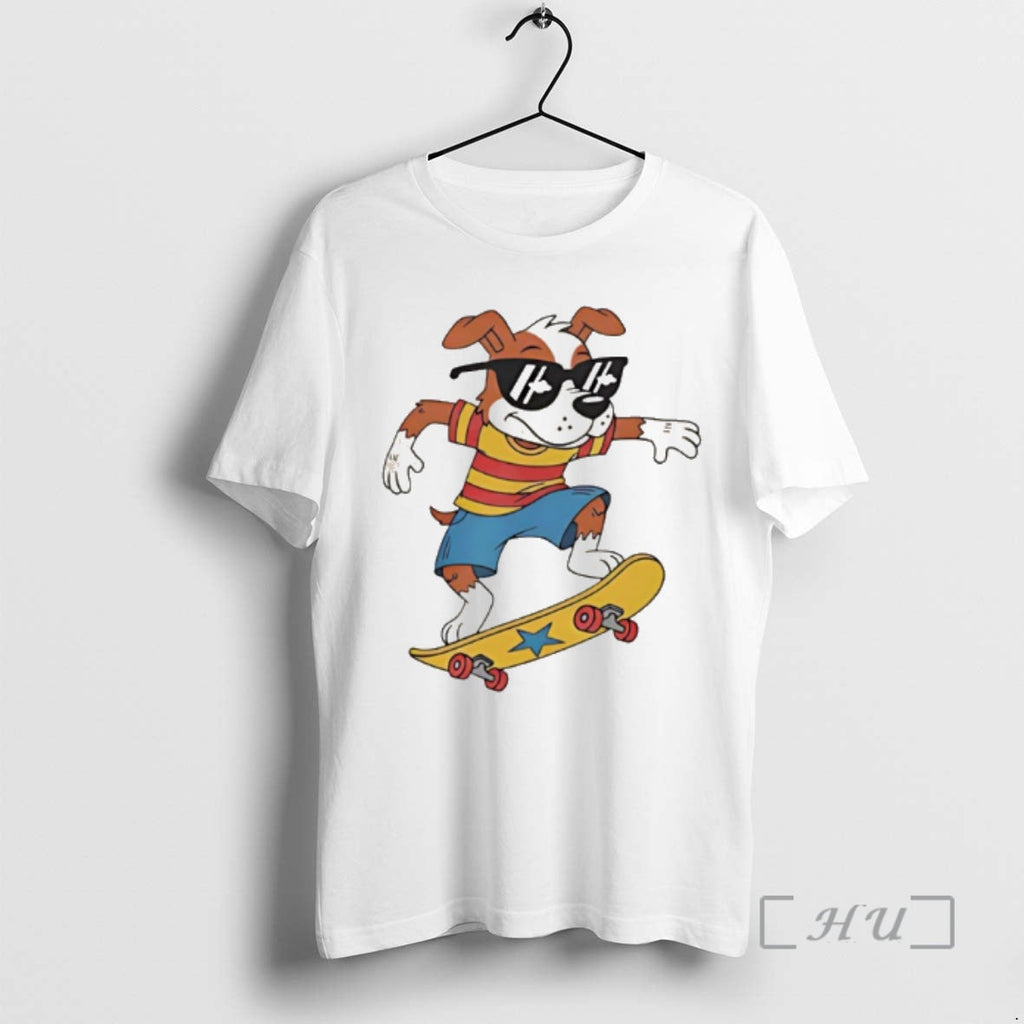 Trending Skateboarding Dog Cartoon T-Shirts, Hoodie, Sweatshirt