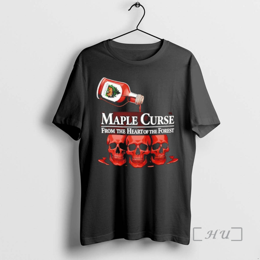 Trending Skulls Maple Curse Heart Forest T-Shirts, Hoodie, Sweatshirt