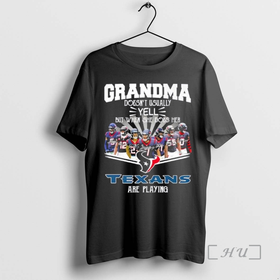 Trending Stroud Players Grandma Doesnt Usually Yell But When She Does Her Houston Texans T-Shirts, Hoodie, Sweatshirt