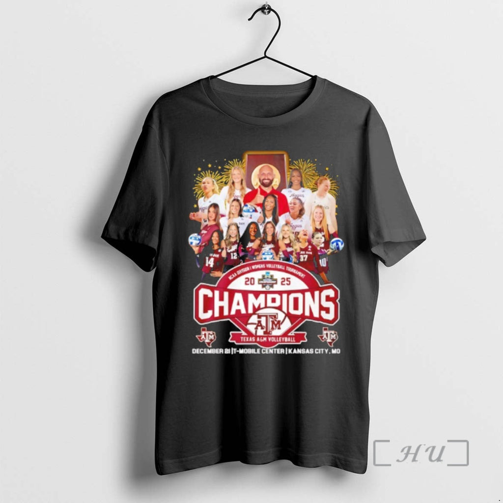 Trending Texas Am Aggies 2025 Ncaa Volleyball National Champions All Team T-Shirts, Hoodie, Sweatshirt