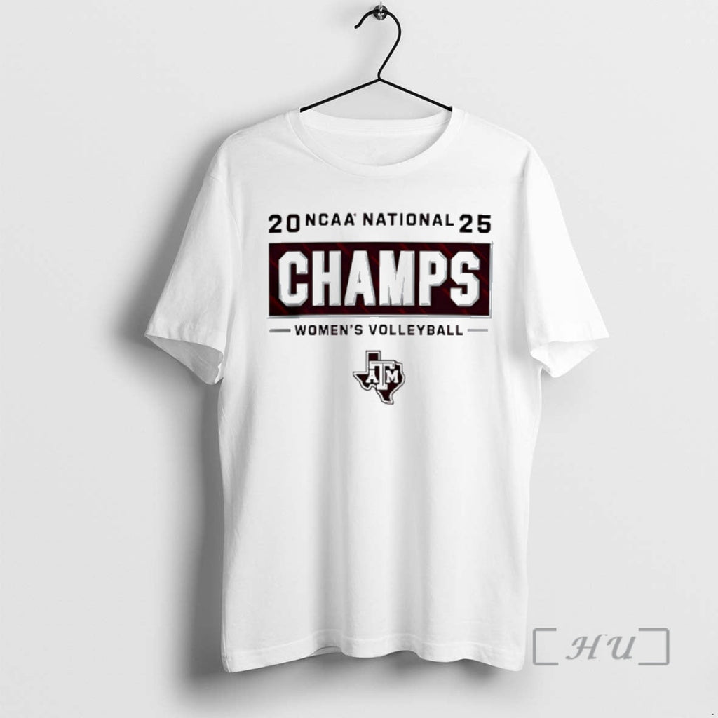 Trending Texas Am Aggies 2025 Volleyball National Champions Logo T-Shirts, Hoodie, Sweatshirt
