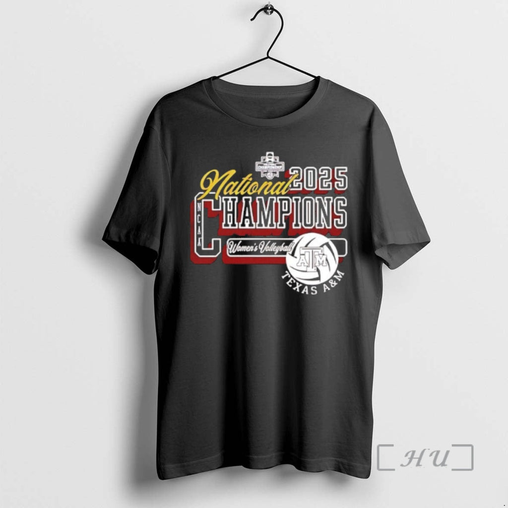 Trending Texas Am Aggies Volleyball 2025 National Champions Logo T-Shirts, Hoodie, Sweatshirt