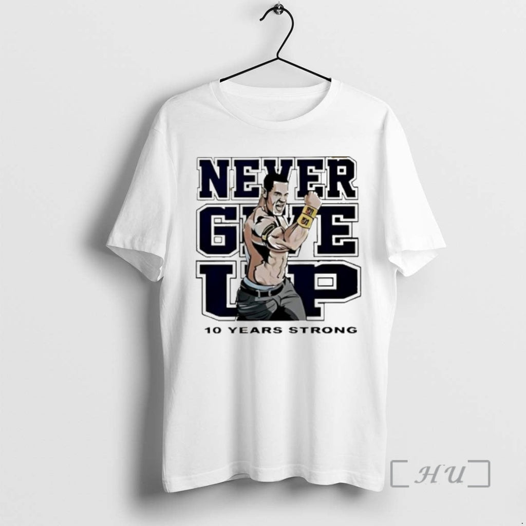 Trending Tyrese Haliburton John Cena Never Give Up 10 Years Strong T-Shirts, Hoodie, Sweatshirt