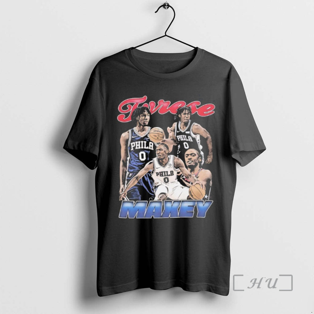 Trending Tyrese Maxey Philadelphia 76ers Player Collage Vintage T-Shirts, Hoodie, Sweatshirt