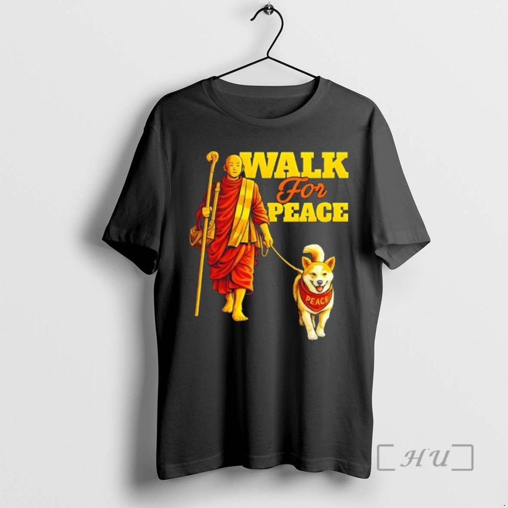 Trending Walk Peace Walking Monks Aloka Dog T-Shirts, Hoodie, Sweatshirt