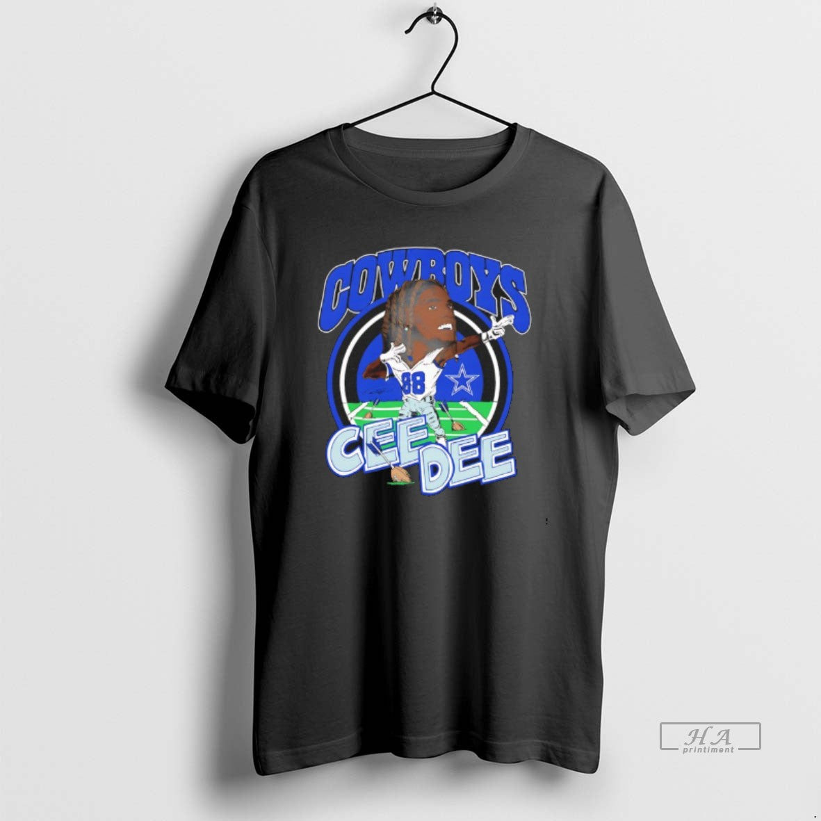 Trendy Ceedee Lamb Dallas Cowboys Player Signature Caricature