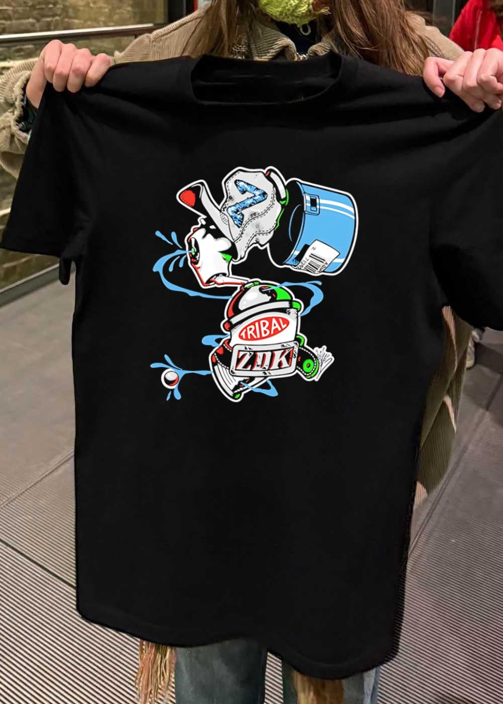 Tribal ZDK Spraying Paint Art Logo T-Shirt