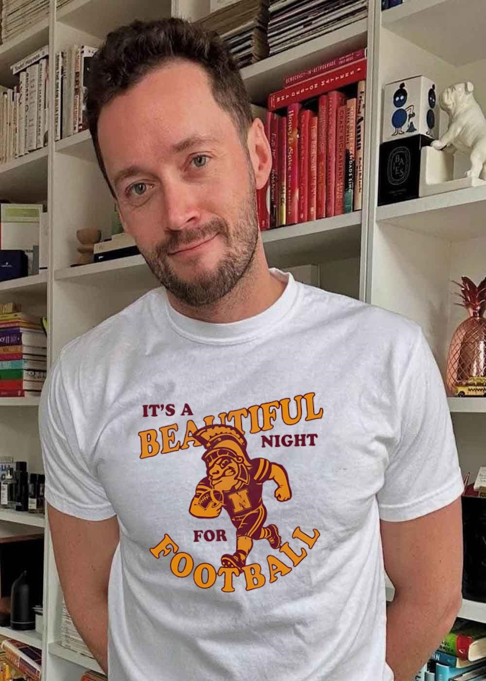 Trojan Football Player It’s a Beautiful Night for Football T-Shirt