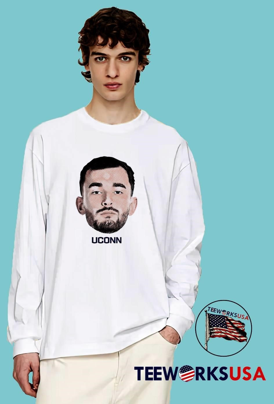 UConn Basketball Player Portrait Fan shirt