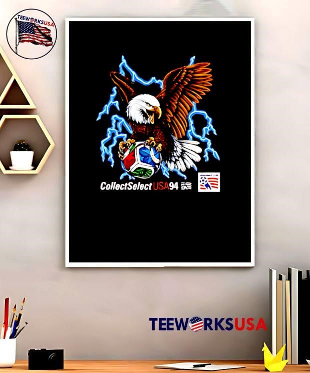 USA 94 Collect Select Eagle Catching Soccer Ball T-Shirt
