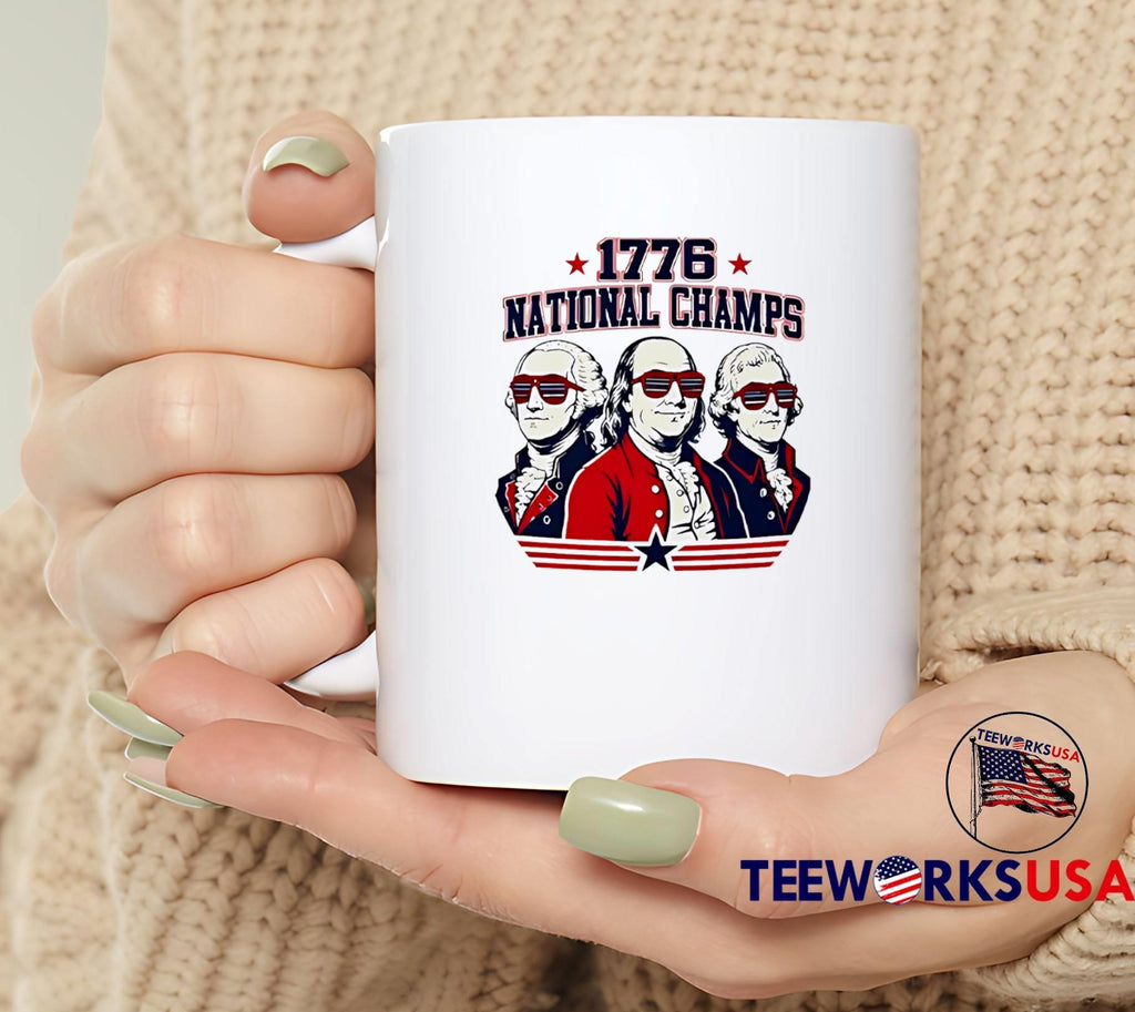 USA Founders Party 1776 National Champs Founding Fathers T-Shirt
