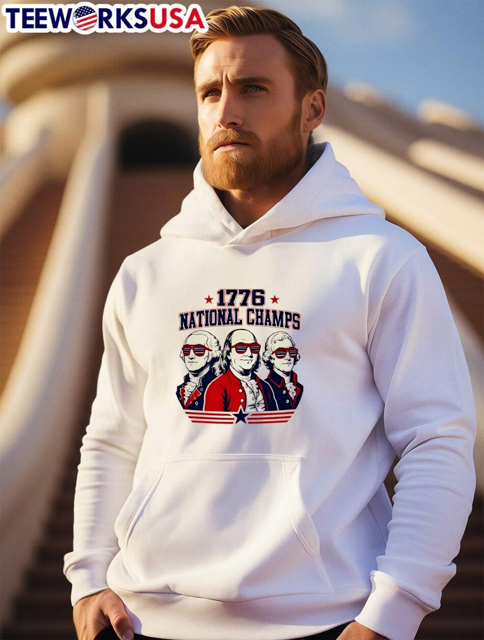 USA Founders Party 1776 National Champs Founding Fathers T-Shirt