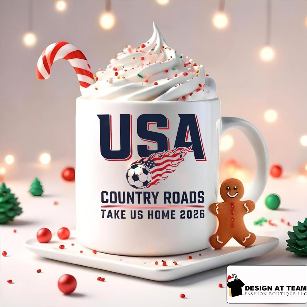 USA Soccer Country Roads Take Us Home 2026 America flag shirt