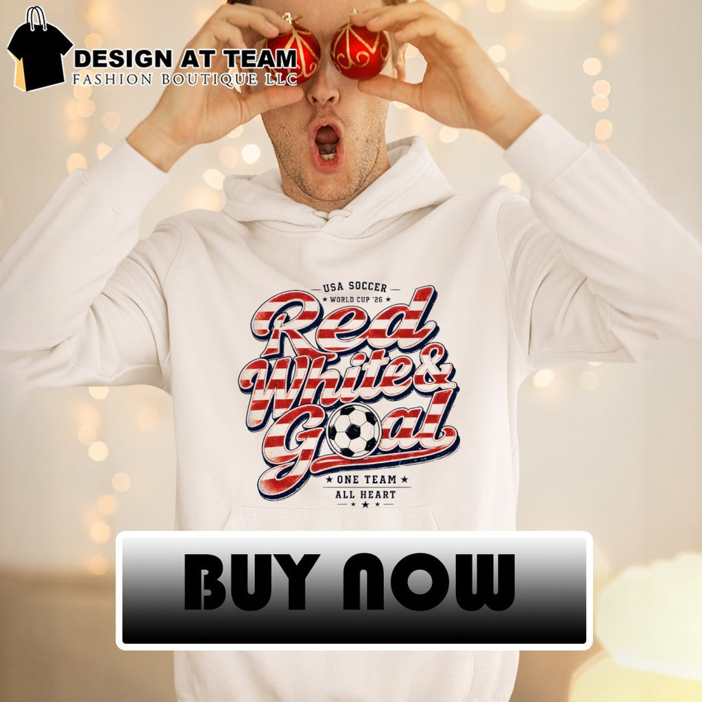 USA Soccer Red White and Goal World Cup 2026 One Team All Heart shirt