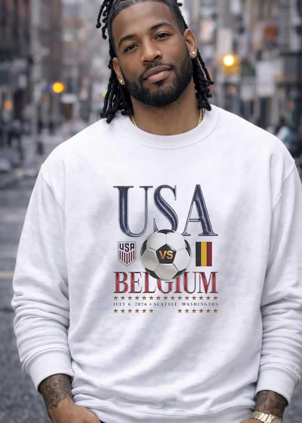 USA vs Belgium Soccer Match July 6 2026 Seattle Washington T-Shirt