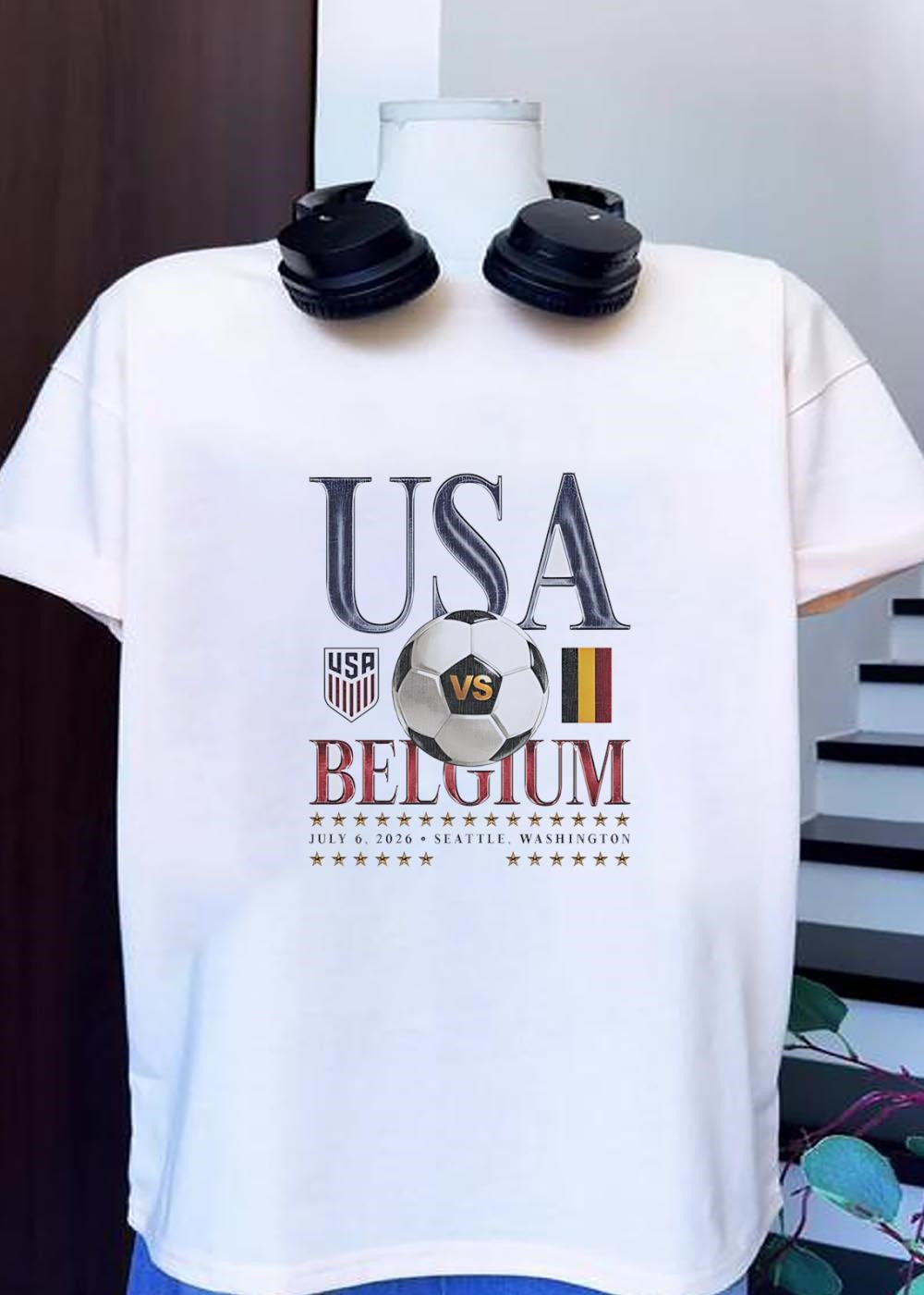 USA vs Belgium Soccer Match July 6 2026 Seattle Washington T-Shirt