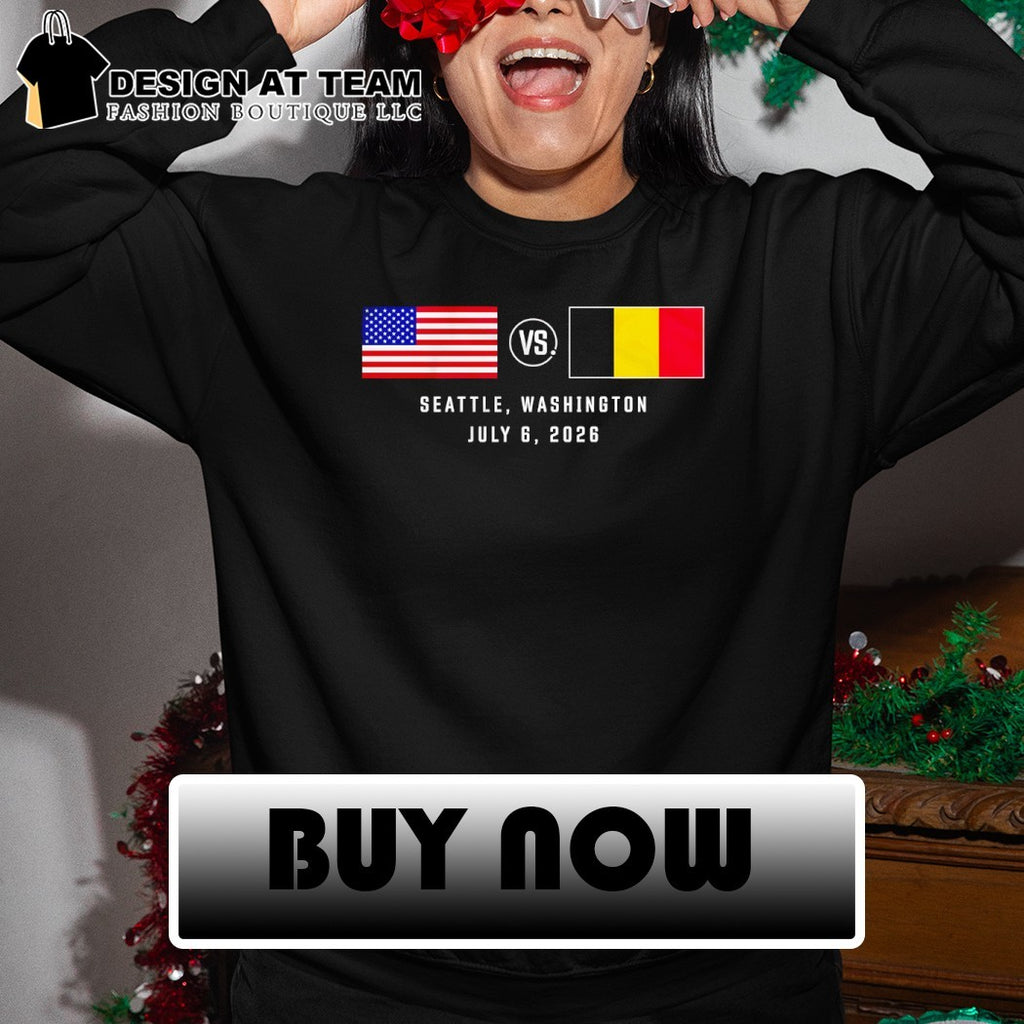 USA vs Belgium Soccer Matchup Seattle Washington July 6 2026 shirt