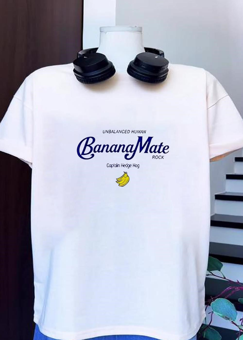 Unbalanced Human Captain Hedge Hog BananaMate Rock T-Shirt