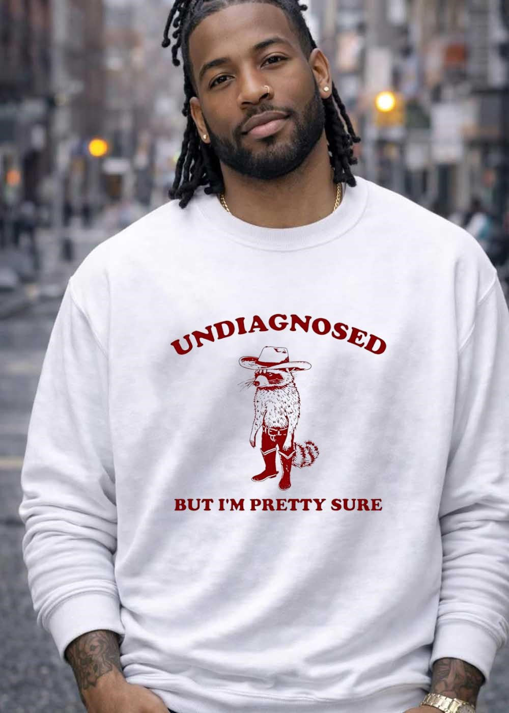 Undiagnosed but i’m pretty sure Raccoon Cowboy T-Shirt