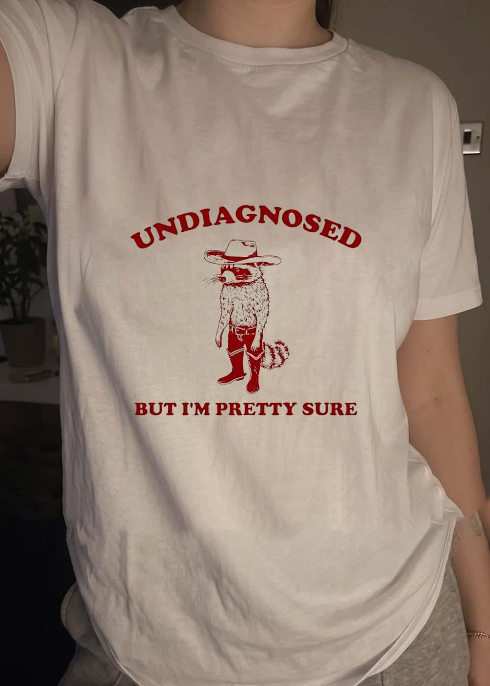 Undiagnosed but i’m pretty sure Raccoon Cowboy T-Shirt