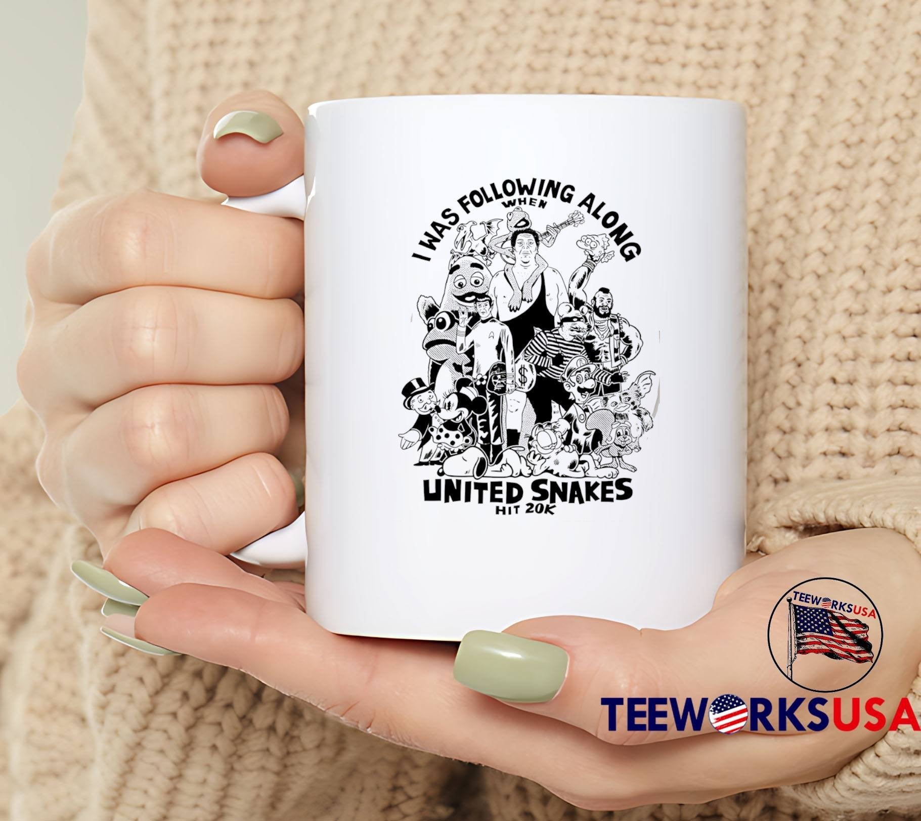 United Snakes I Was Following Along When Hit 20K T-Shirt