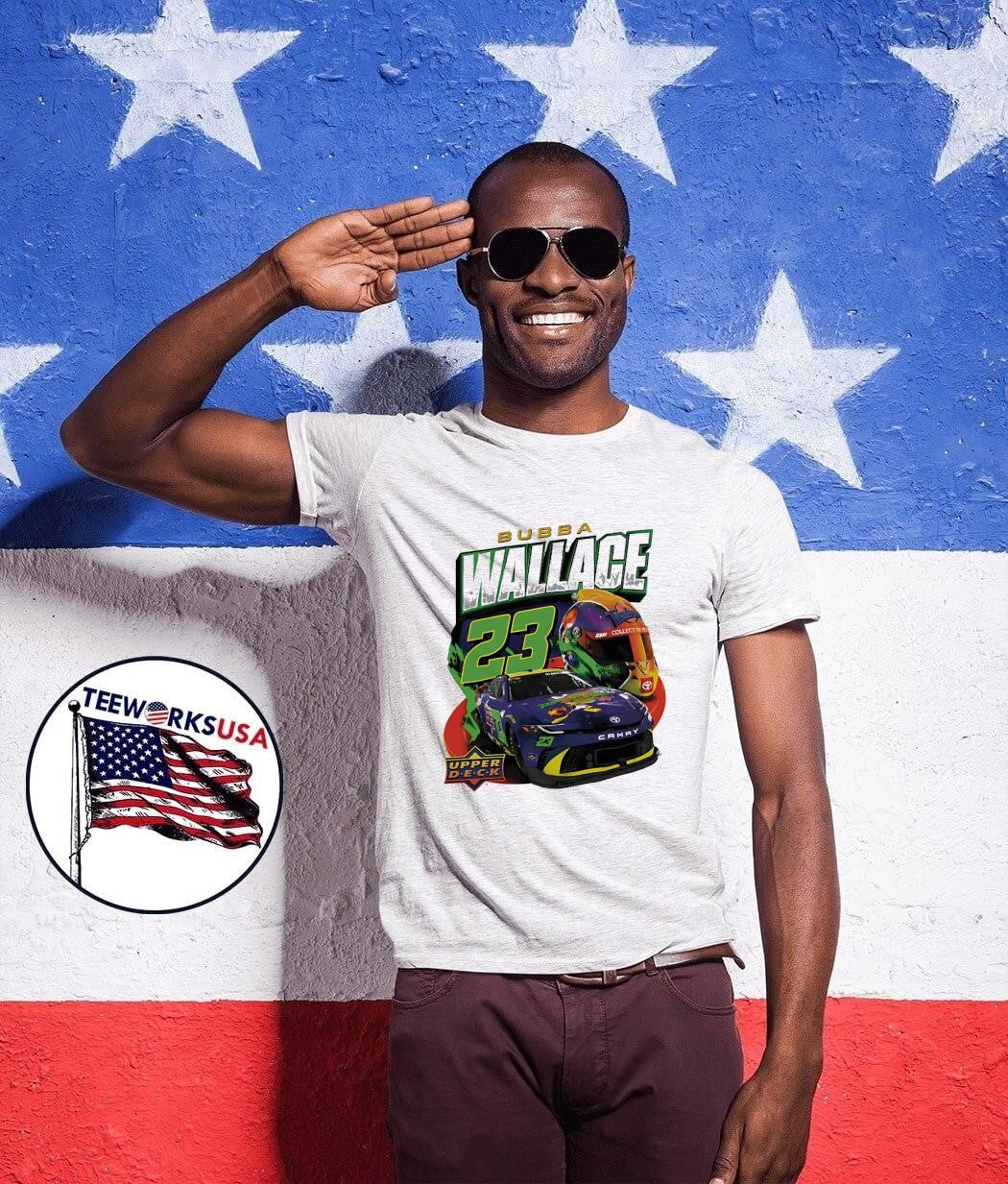 Upper Deck Bubba Wallace 23 Camry Collect the Best 23XI Racing T-Shirt