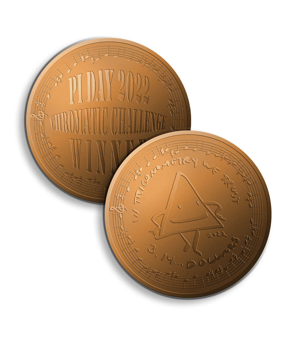 Pi Chromatic Challenge - Metal Coin and Digital Download