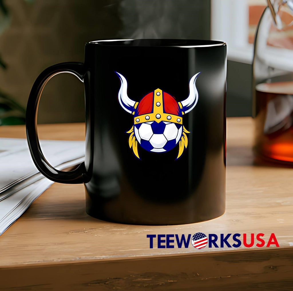 Viking Soccer Fan Apparel, Viking Soccer Helmet Graphic T-Shirt