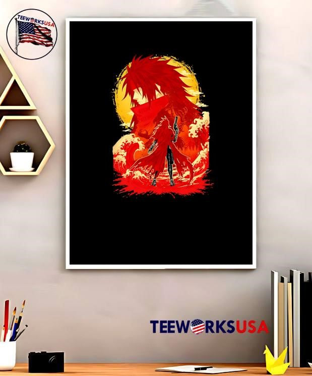 Vincent Valentine Final Fantasy VII action anime style shirt