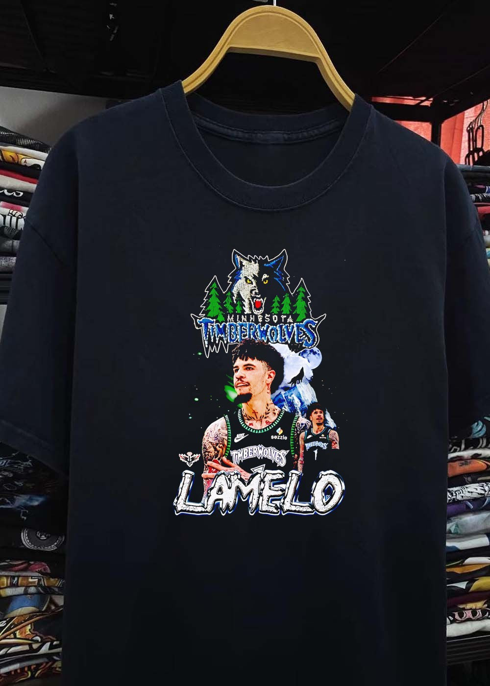 Vintage Style LaMelo Ball Minnesota Timberwolves Graphic T-Shirt